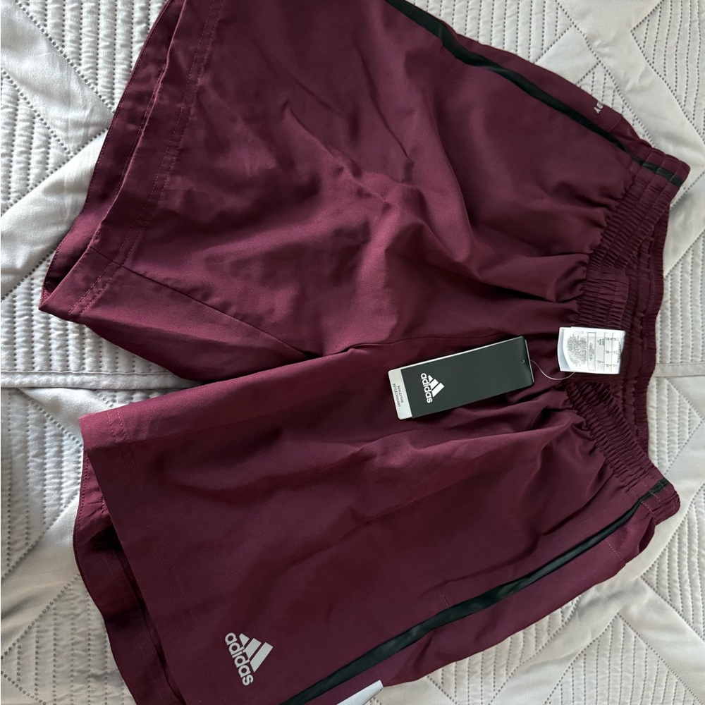 Adidas Maroon Running Shorts